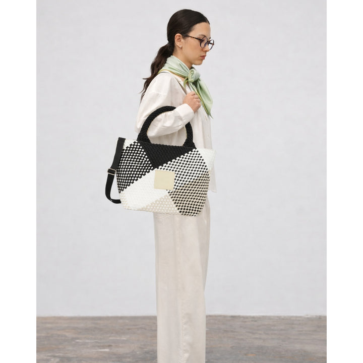 BAG Sylvia 'FREE LOVE' | black&beige&white