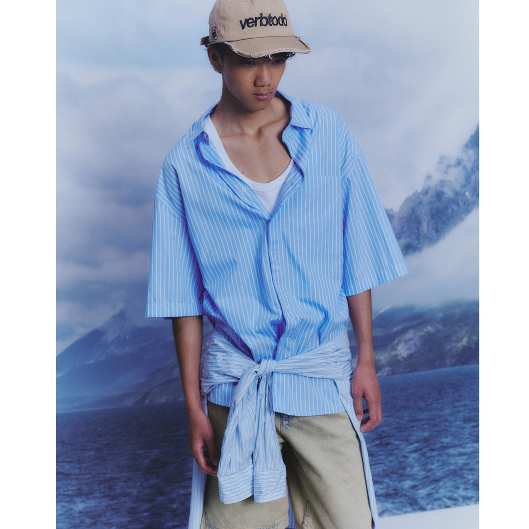 Ripped Beige Cap Verb to Do