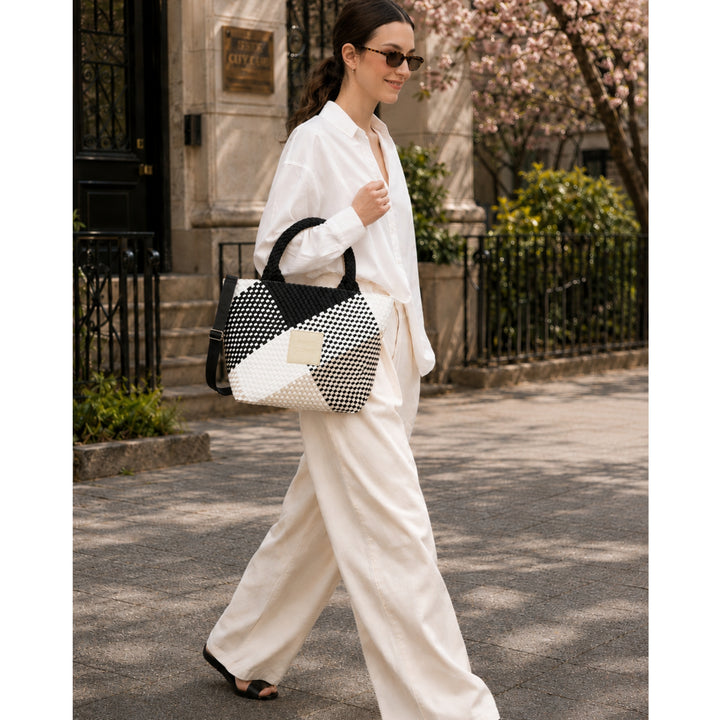 BAG Sylvia 'FREE LOVE' | black&beige&white